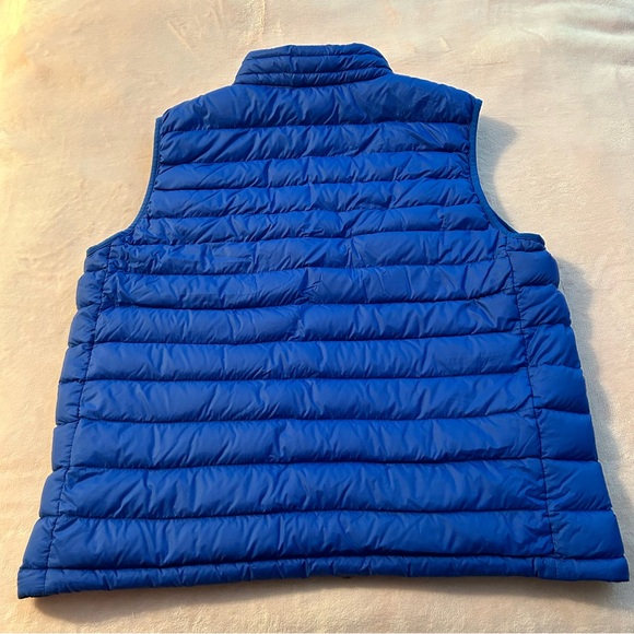 32 degrees blue packable down filled puffer vest size L zippered pockets - Picture 2 of 8